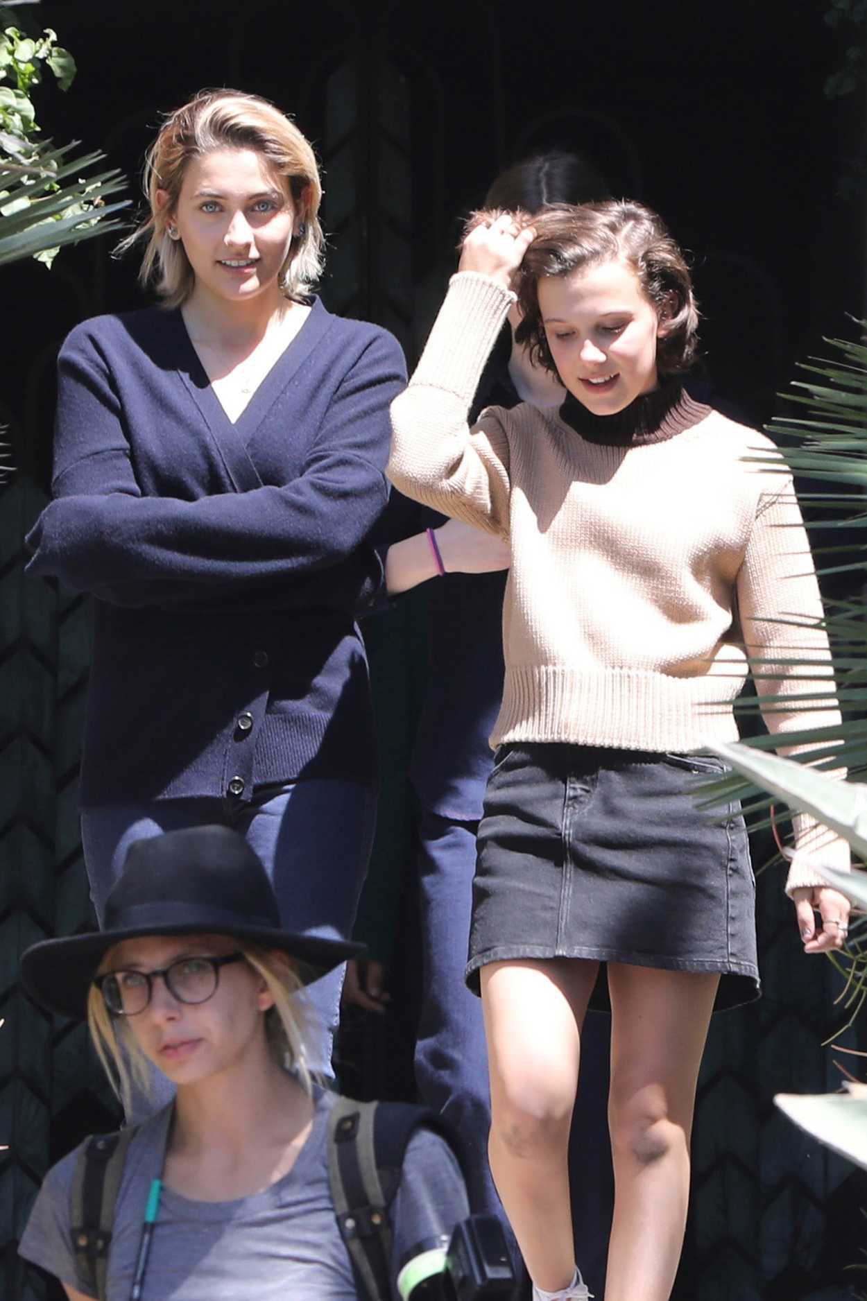 Millie Bobby Brown Films at the Black Dahlia House in Los Angeles 04/20