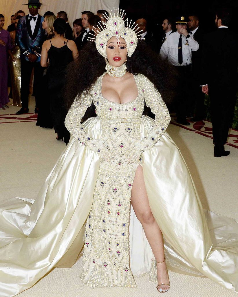 Cardi B at the Heavenly Bodies Fashion and The Catholic Imagination