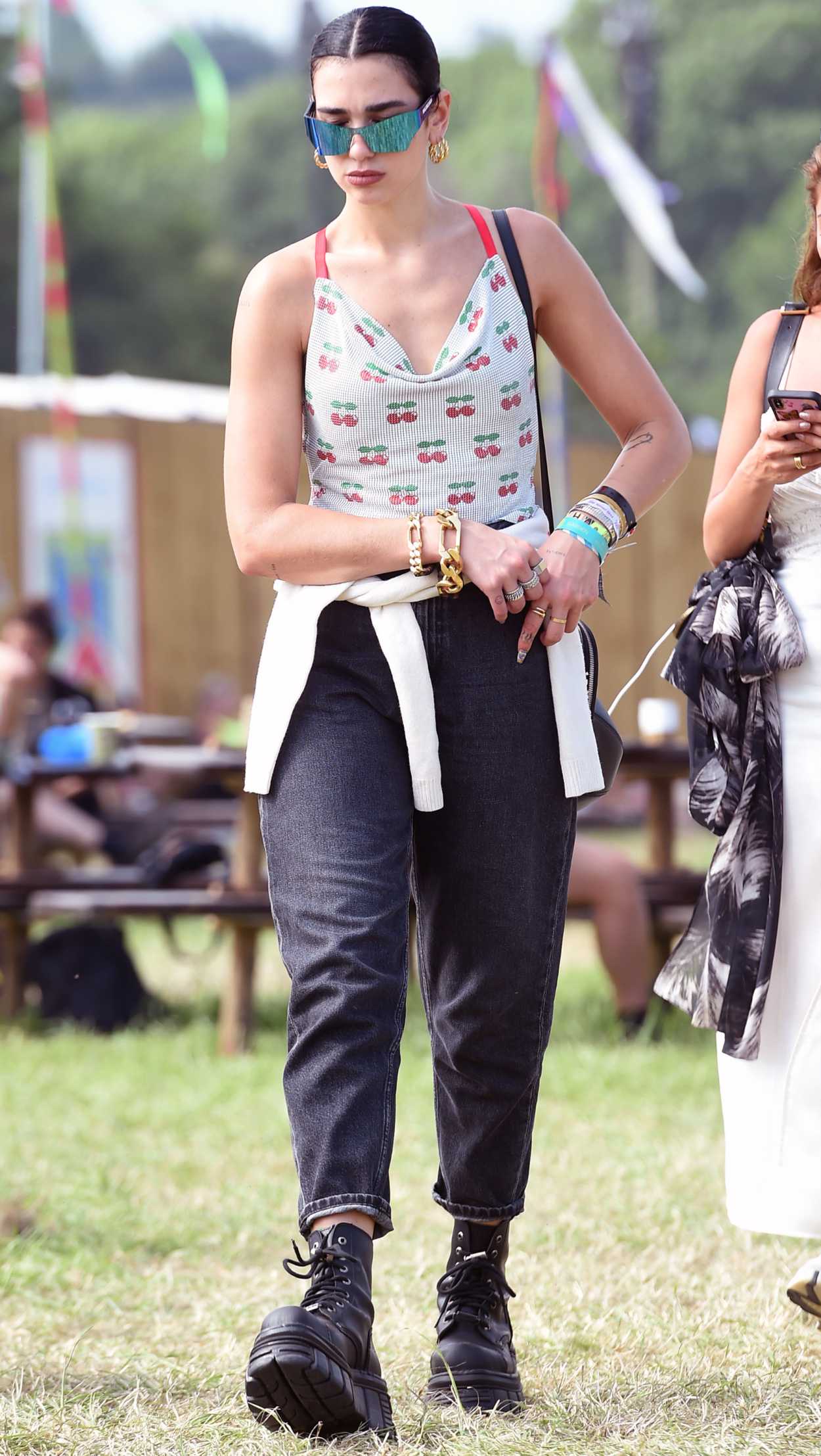 Dua Lipa in a Black Boots Was Spotted in Glastonbury During 2019 Glastonbury Music ...1250 x 2215