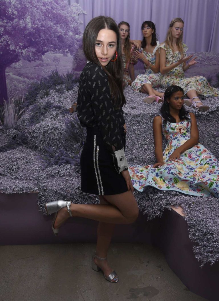 Sky Katz Attends the Alice + Olivia by Stacey Bendet Fashion Show