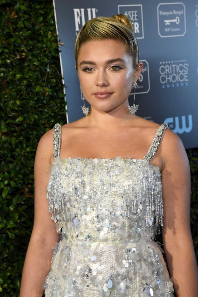 Florence Pugh Attends the 25th Annual Critics Choice Awards in Santa