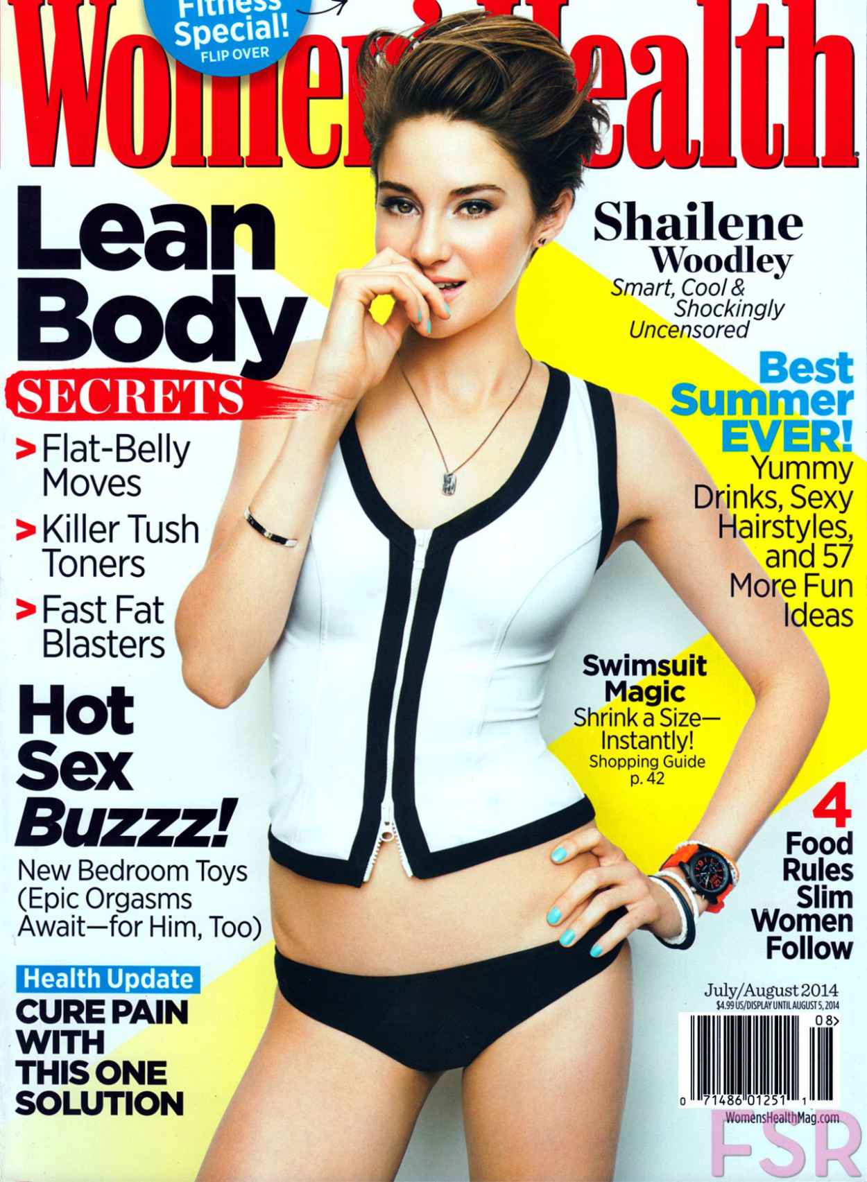 Shailene Woodley Womens Health Magazine July Cover Celebsla