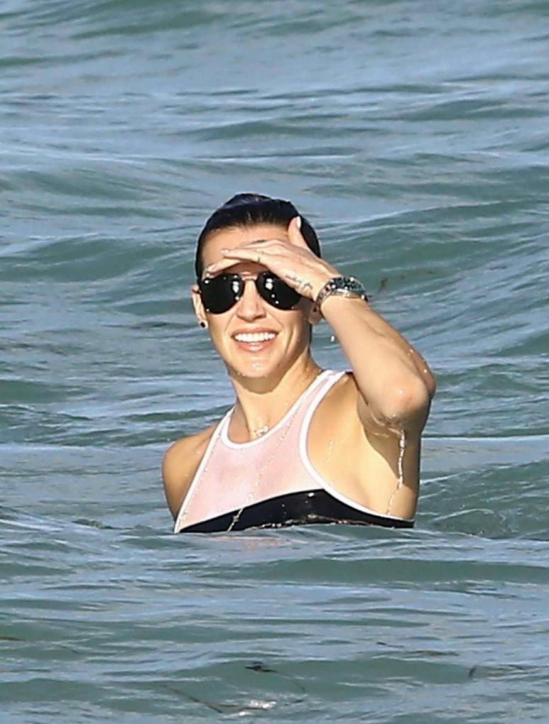 Katie Cassidy in Bikini at the Beach in Miami 12/31/2015-2