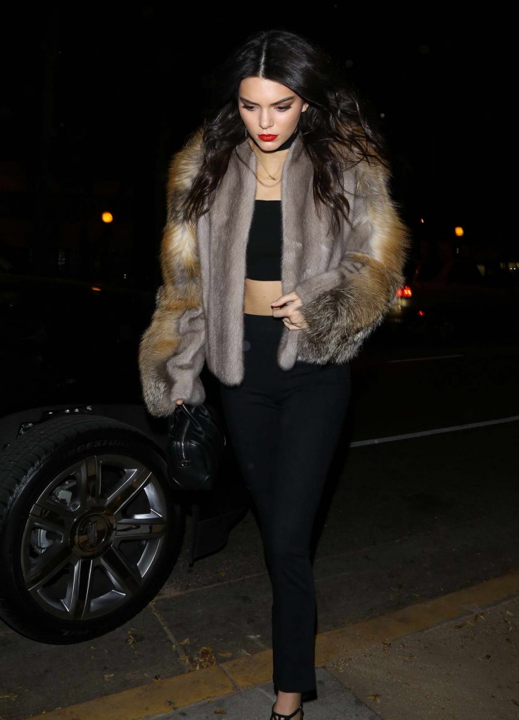 Kendall Jenner Arrives at a Party in Hollywood 01/23/2016-1