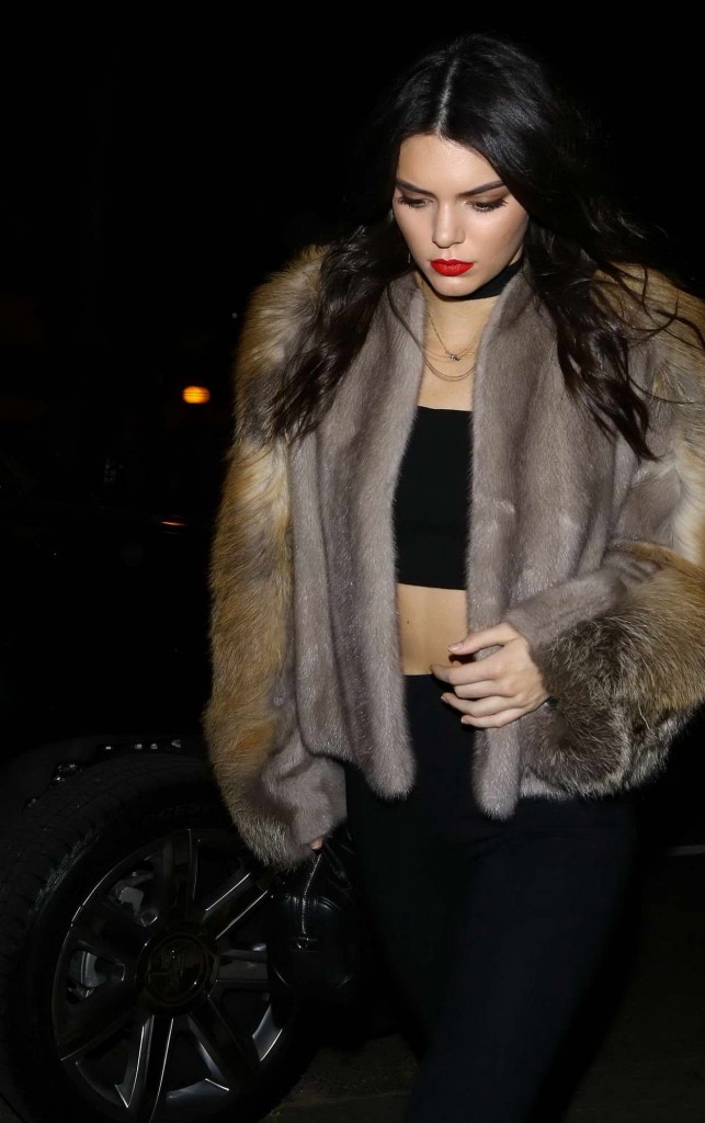 Kendall Jenner Arrives at a Party in Hollywood 01/23/2016-2