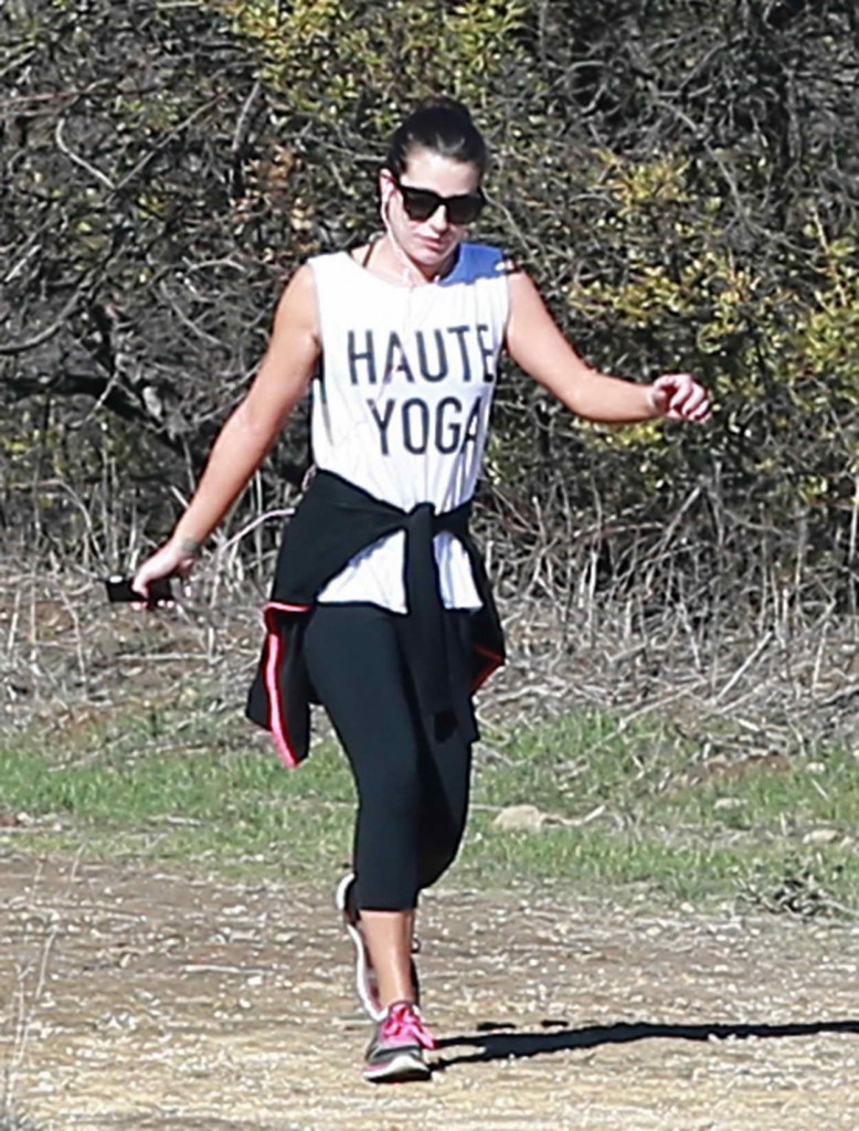 Lea Michele Out for a Hike in Los Angeles 01/08/2016-1