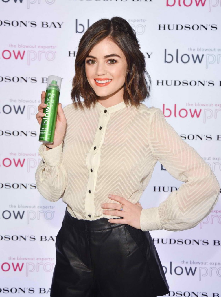 Lucy Hale at Hudson's Bay in Toronto 01/18/2016-3