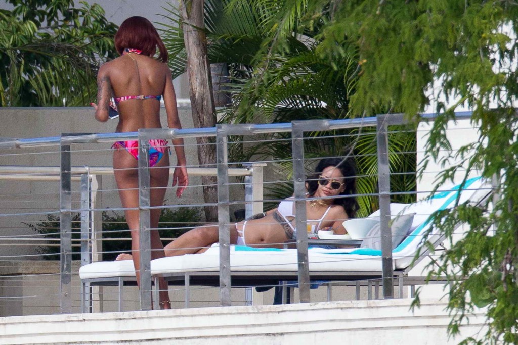 Rihanna in Bikini in Barbados 12/27/2015-2