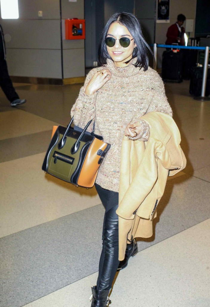 Vanessa Hudgens at JFK Airport in New York City 01/17/2016-2