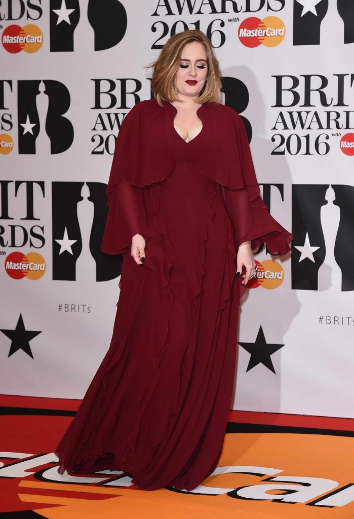 Adele at BRIT Awards 2016 in London 02/24/2016-2