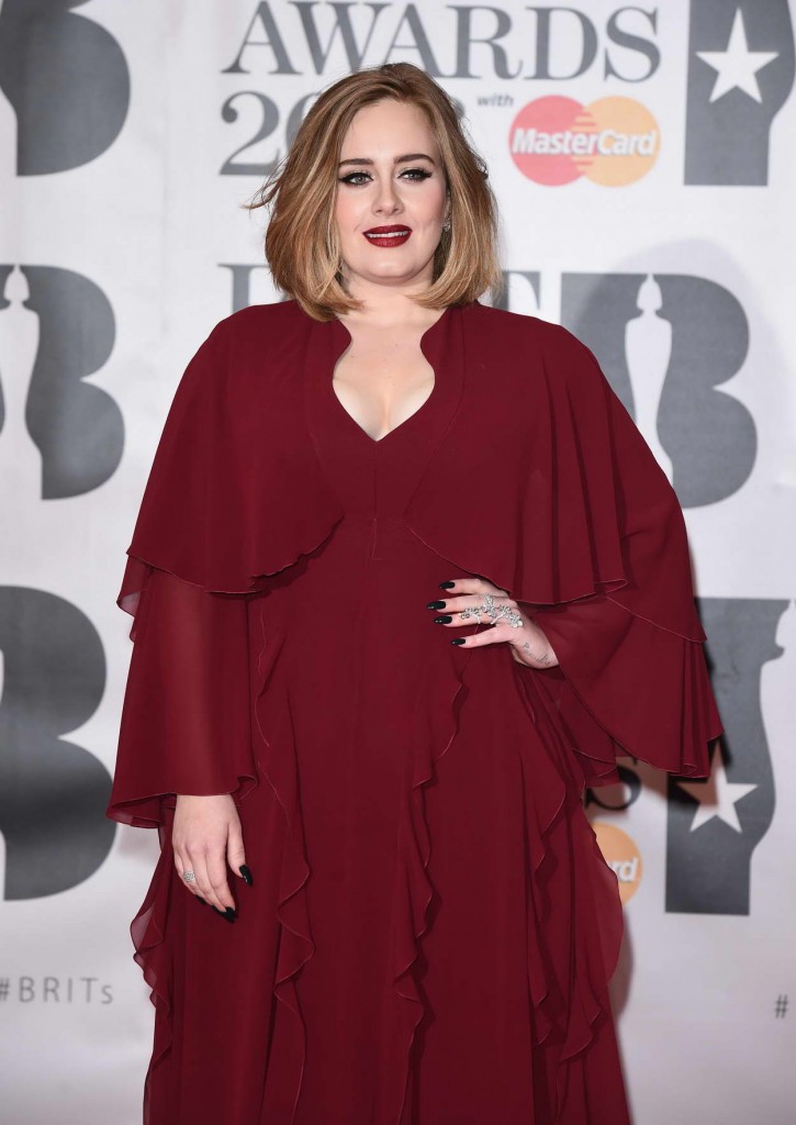 Adele at BRIT Awards 2016 in London 02/24/2016-3
