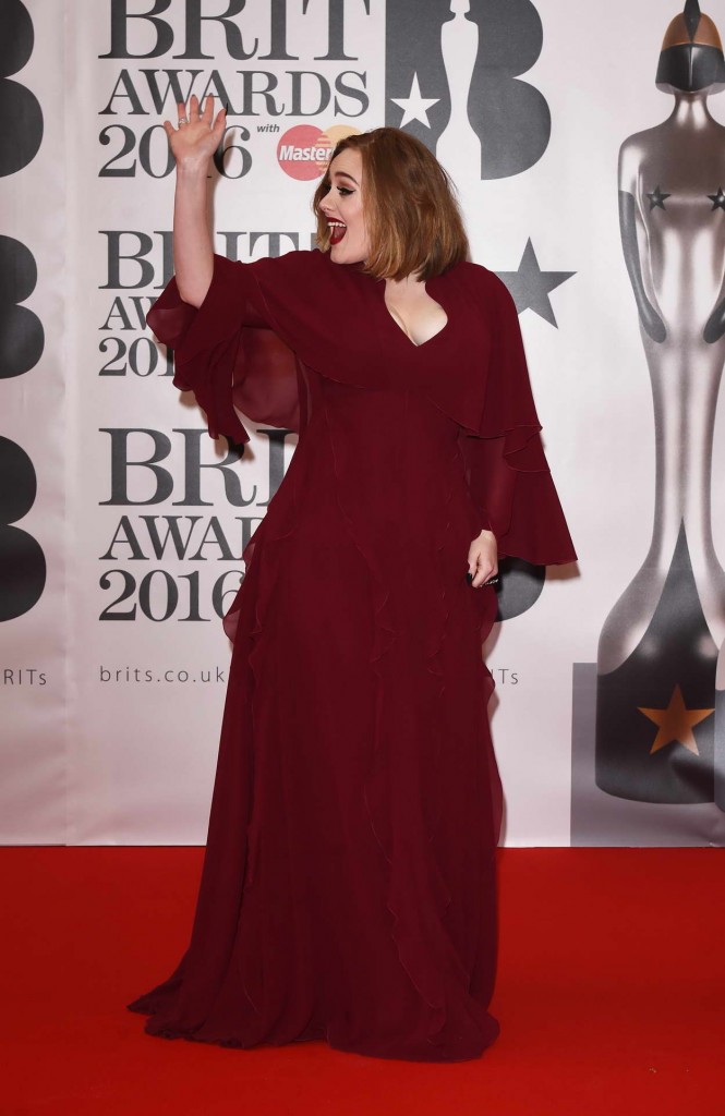 Adele at BRIT Awards 2016 in London 02/24/2016-5