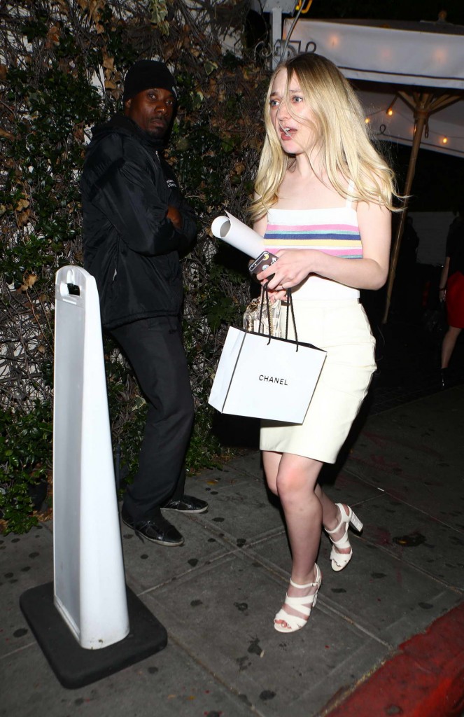 Dakota Fanning Leaving the Chateau Marmont in West Hollywood 02/25/2016-4