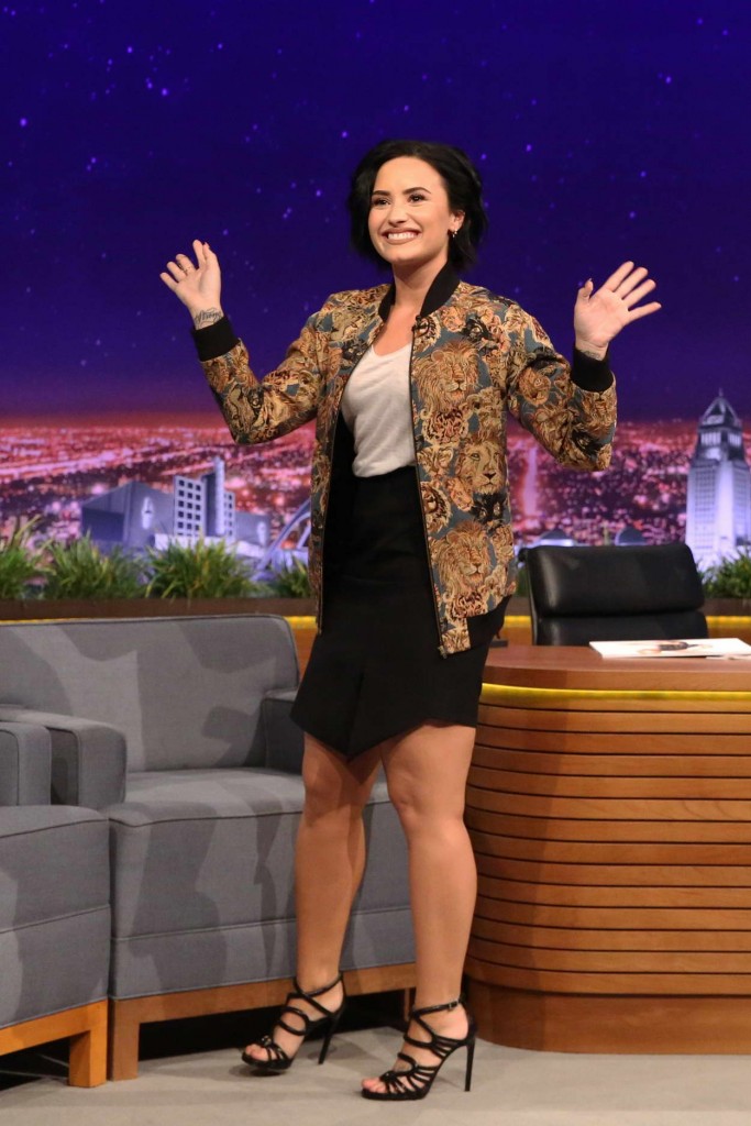 Demi Lovato at The Tonight Show Starring Jimmy Fallon 02/19/2016-2