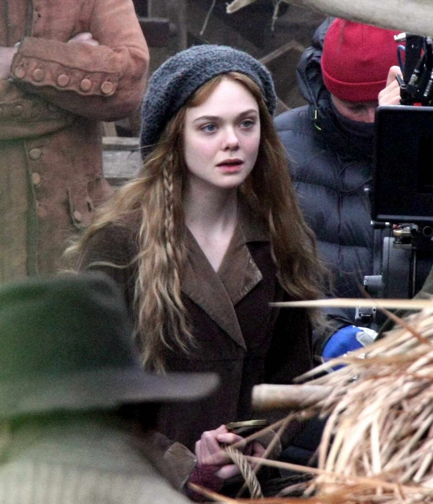 Elle Fanning on the Set of A Storm in The Stars in Dublin 02/26/2016-2