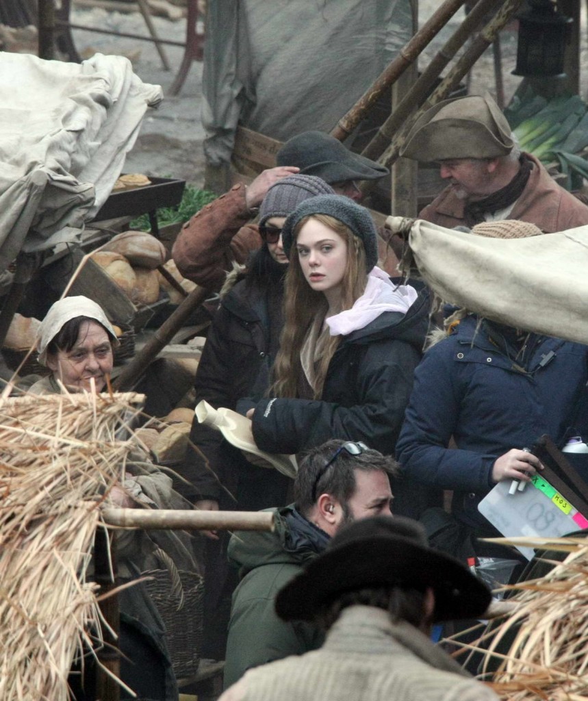 Elle Fanning on the Set of A Storm in The Stars in Dublin 02/26/2016-3