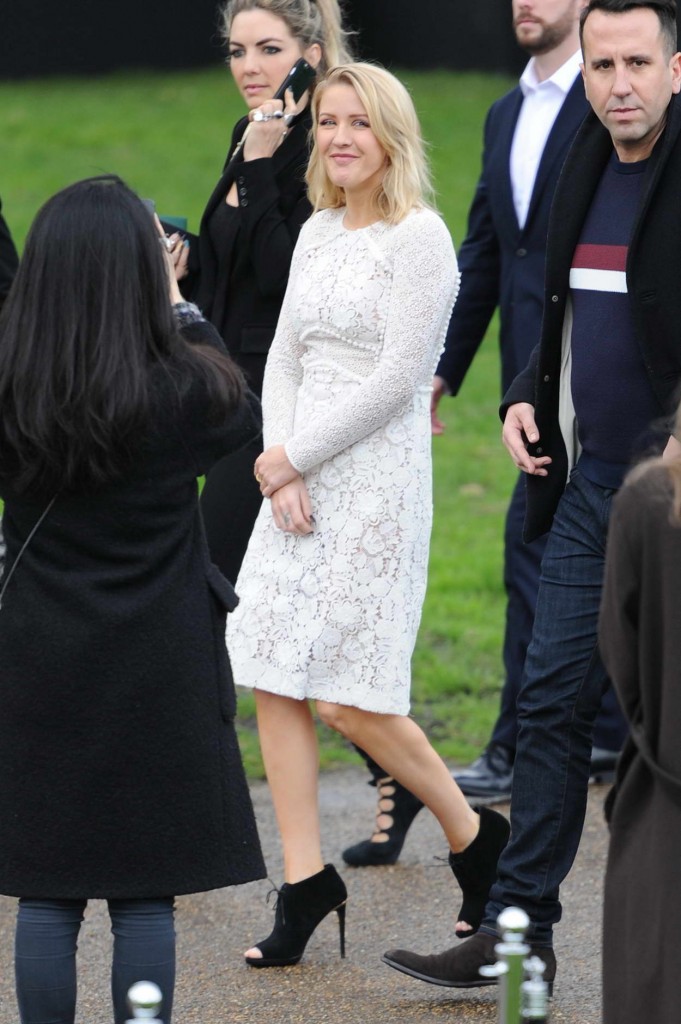Ellie Goulding at Burberry Womenswear Show During London Fashion Week 02/22/2016-2
