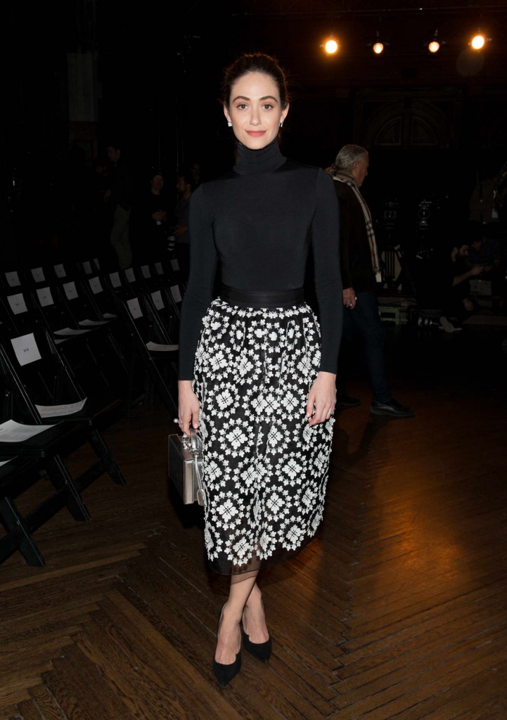 Emmy Rossum at New York Fashion Week 02/12/2016-2