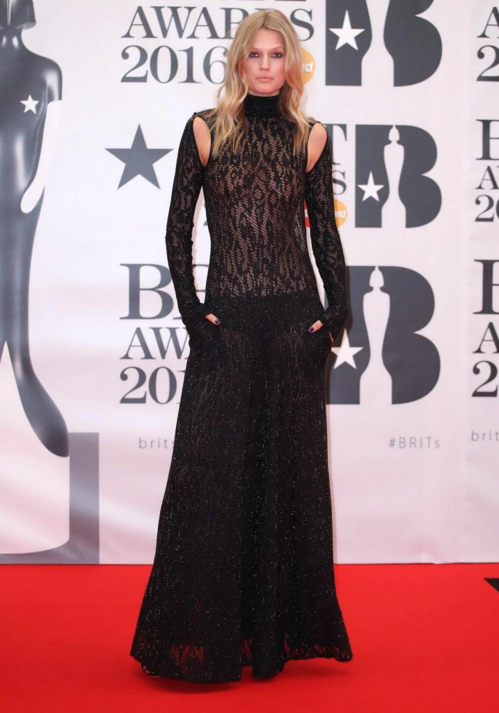 Toni Garrn at BRIT Awards 2016 in London 02/24/2016-1