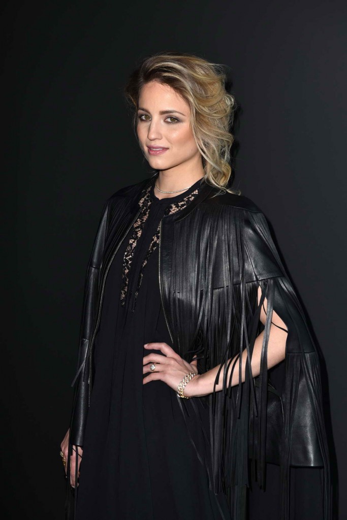 Dianna Agron Attends the Elie Saab Show at Paris Fashion Week 03/05/2016-3
