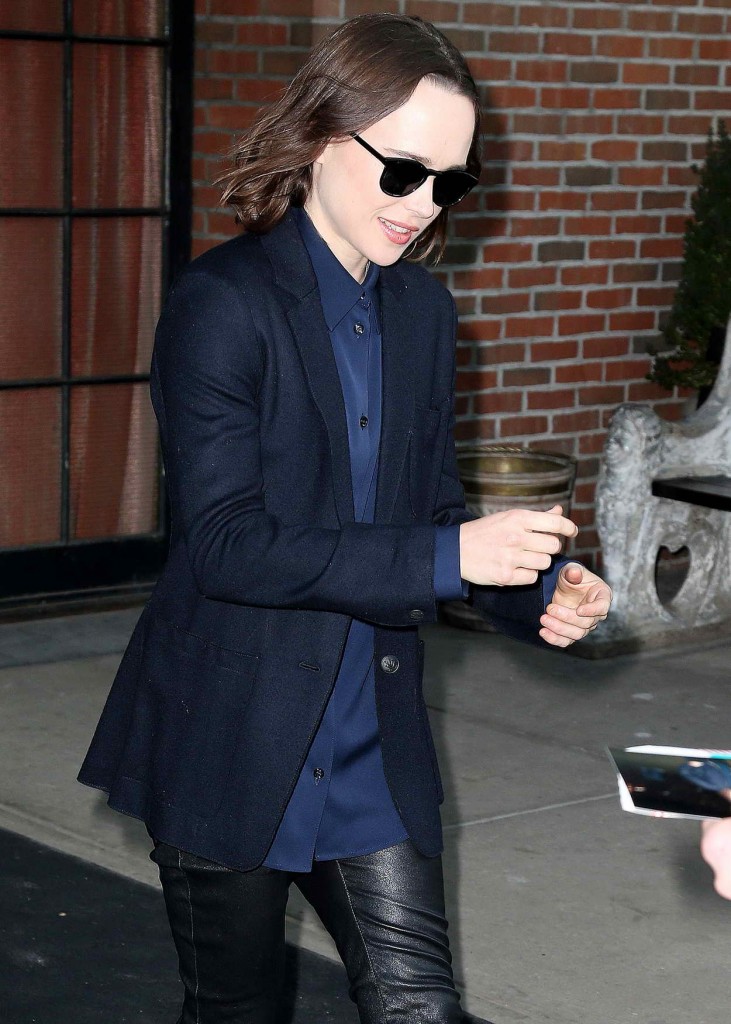 Ellen Page Leaving Her Hotel in New York City 03/08/2016-3