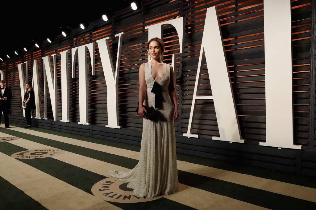 Emilia Clarke at Vanity Fair Oscar Party in Beverly Hills 02/28/2016-6