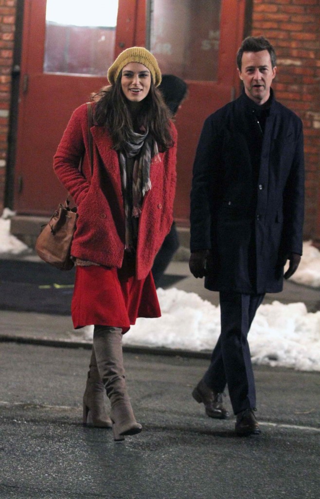 Keira Knightley on the Set of Collateral Beauty in NYC 03/03/2016-5