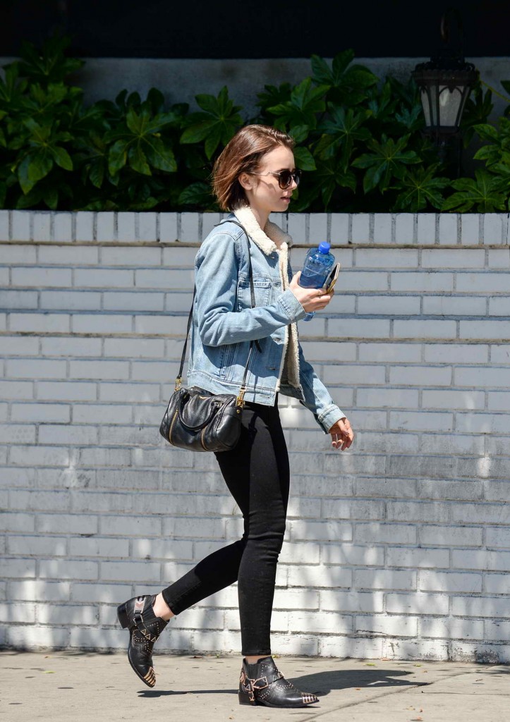 Lily Collins Arriving at Her Hotel in West Hollywood 03/27/2016-1