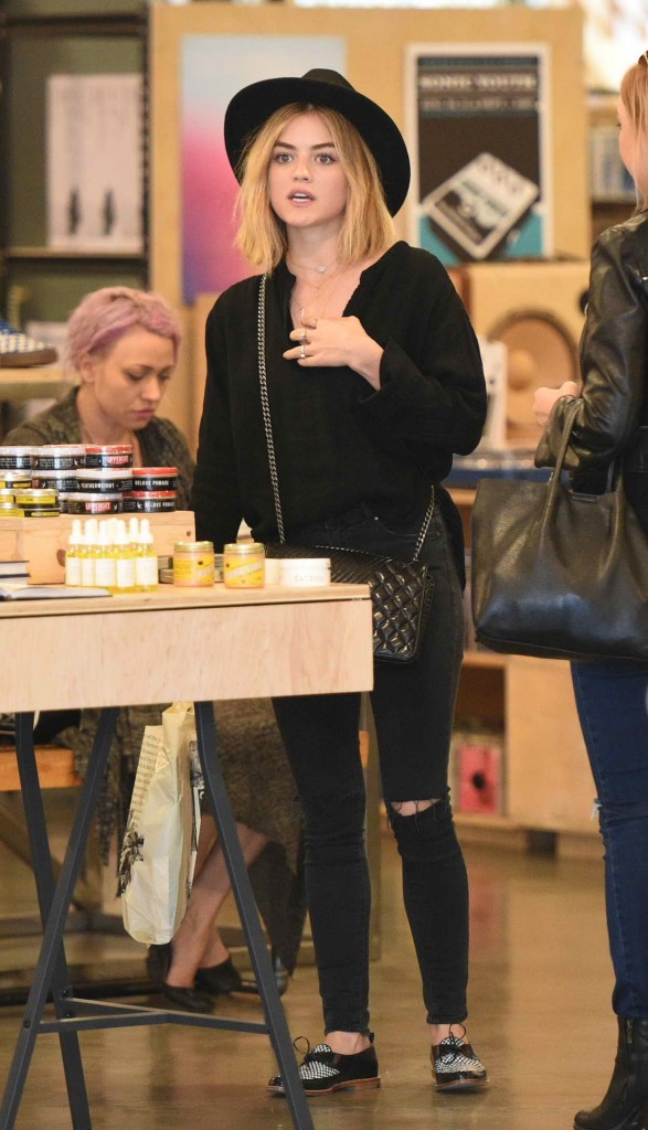 Lucy Hale Shopping at Barnes and Noble in Studio City 03/13/2016-2