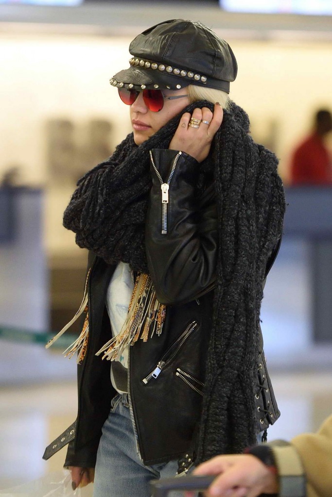Rita Ora at JFK Airport in New York City 03/06/2016-1