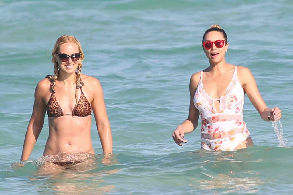 Sabine Lisicki and Lilly Becker at the Beach in Miami 03/26/2016-5