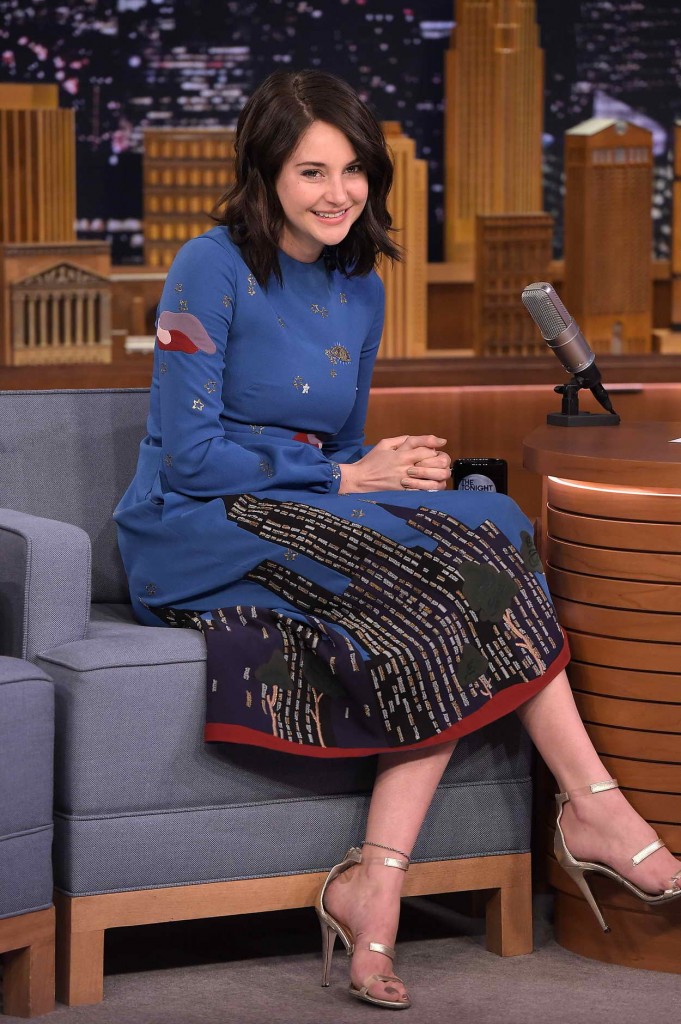 Shailene Woodley at The Tonight Show in New York City 03/14/2016-1