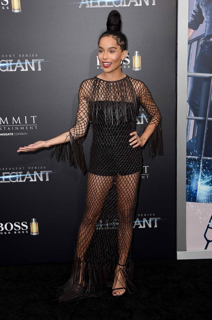 Zoe Kravitz at The Divergent Series: Allegiant Premiere in New York City 03/14/2016-3