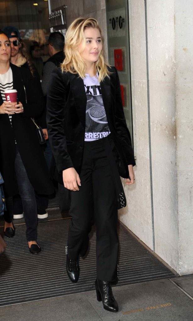 Chloe Grace Moretz Visits BBC Radio in London to Promote Bad Neighbours 2 04/25/2016-2