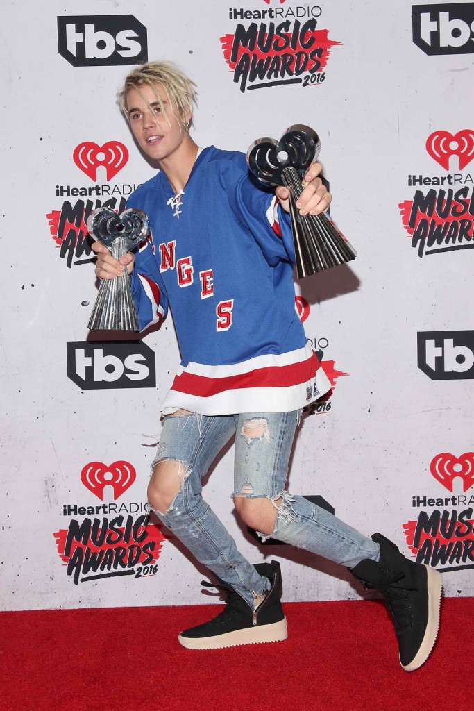 Justin Bieber at iHeartRadio Music Awards in Los Angeles 04/03/2016-2