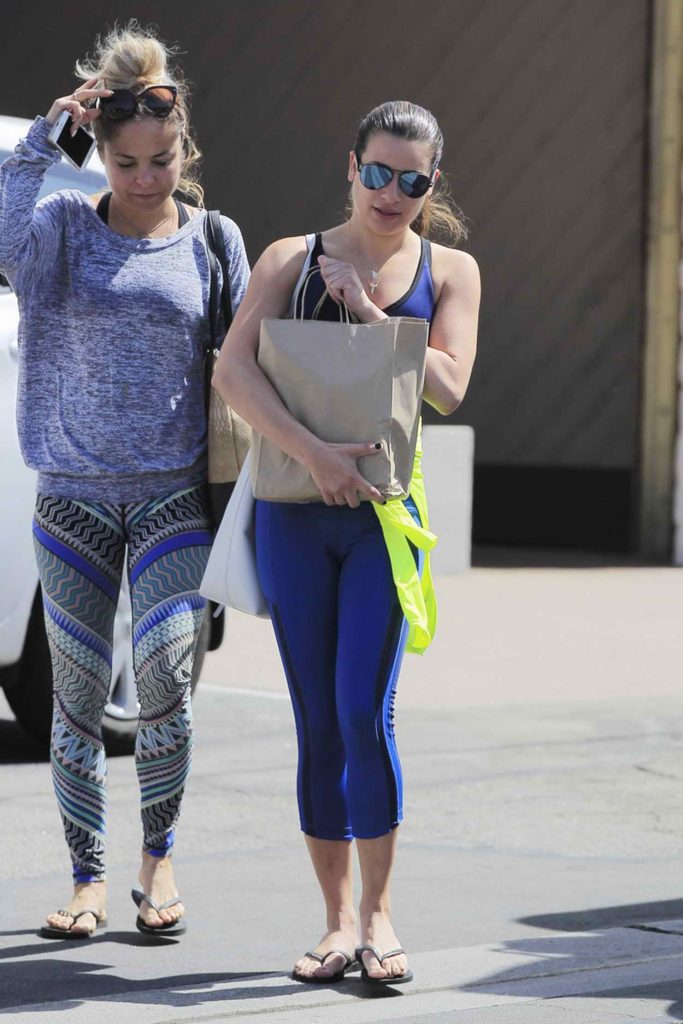Lea Michele Leaves the Gym in Brentwood 04/27/2016-4