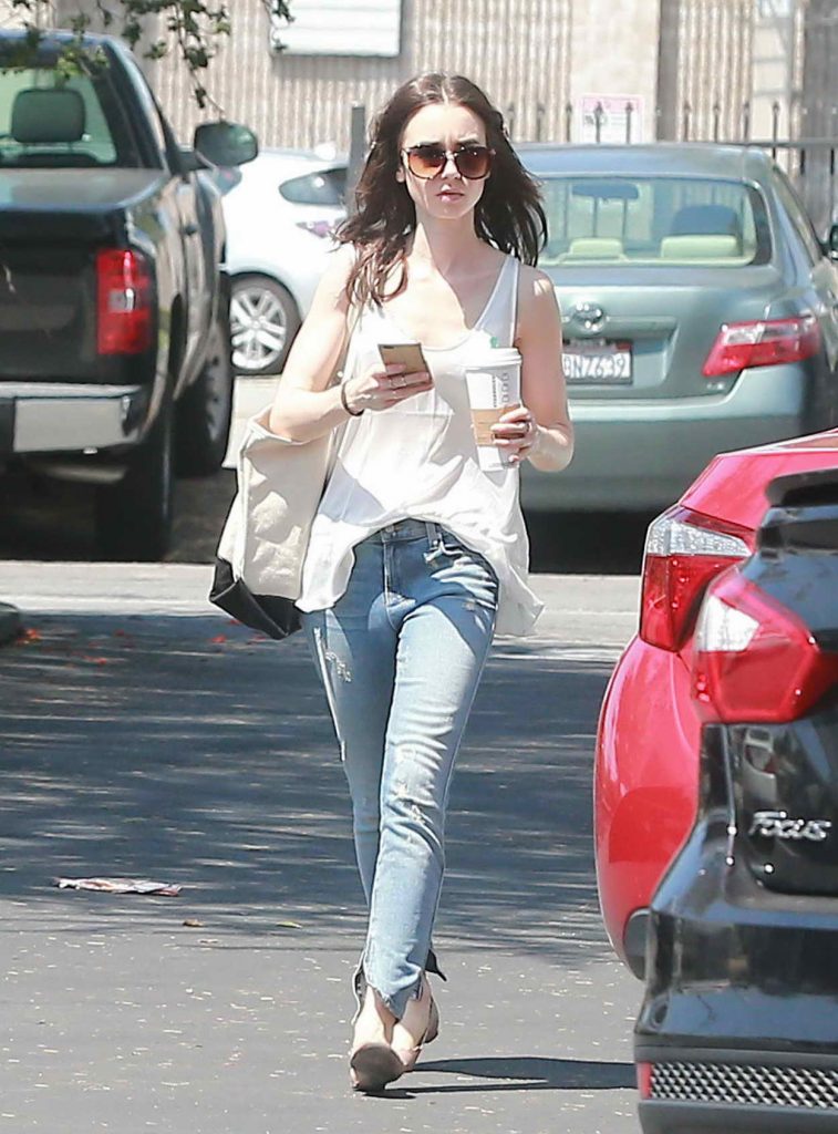Lily Collins Out and About in North Hollywood 04/22/2016-2