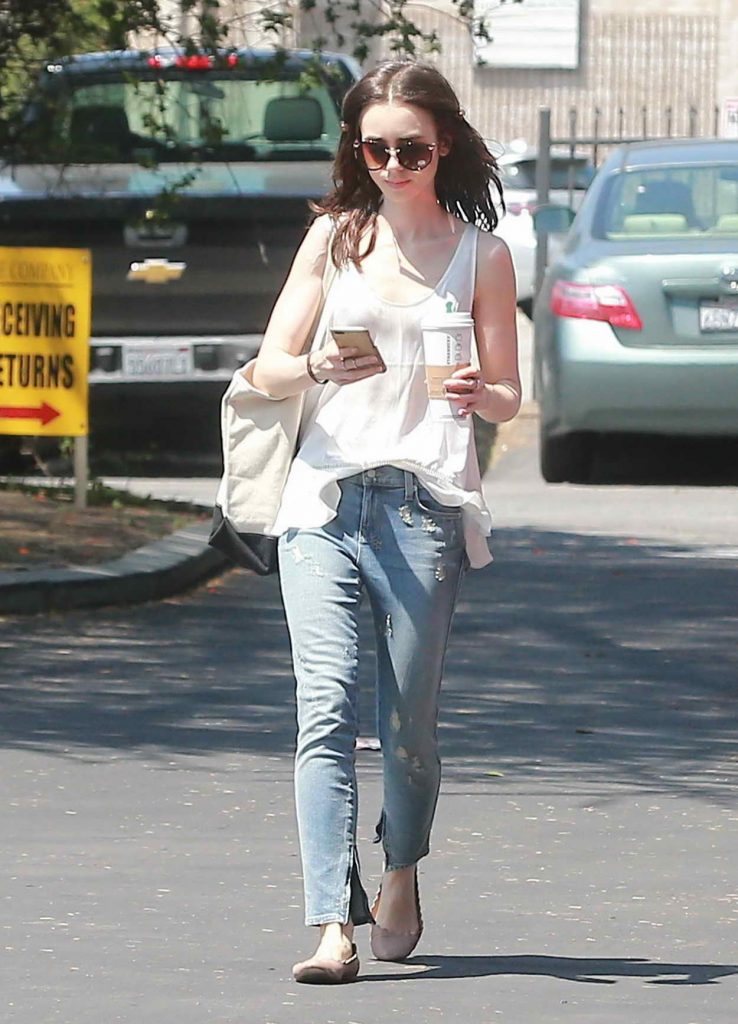 Lily Collins Out and About in North Hollywood 04/22/2016-3