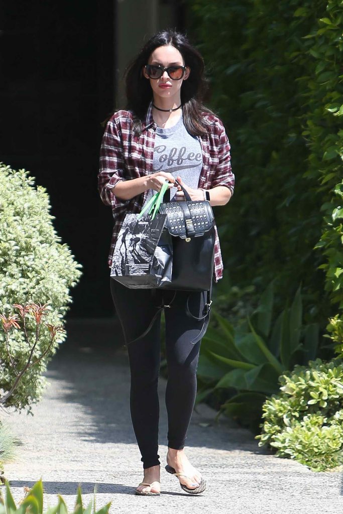 Megan Fox Exits Andy LeCompte Salon in West Hollywood 04/29/2016-1