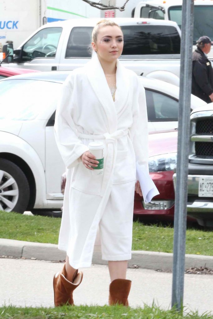 Peyton R. List on the Set of The Swap in Toronto 04/22/2016-1
