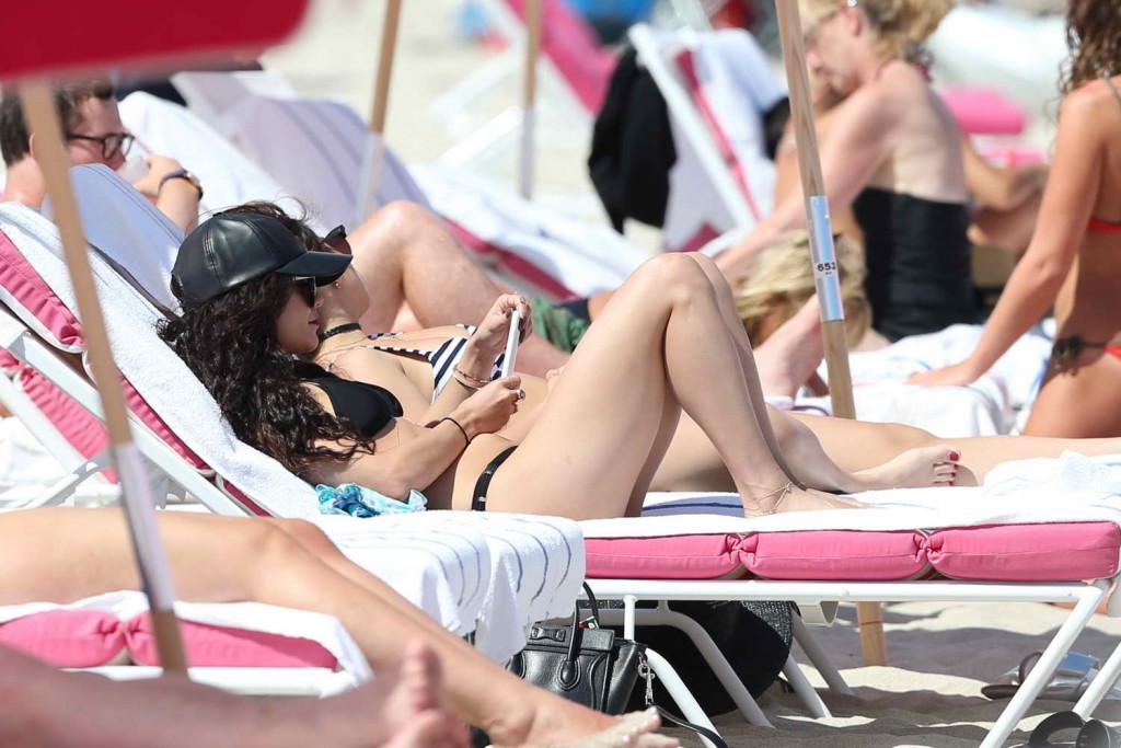Vanessa Hudgens in Bikini at the Beach in Miami 04/08/2016-2