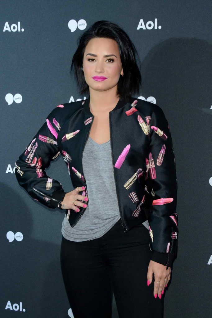 Demi Lovato at the AOL NewFront 2016 at The Seaport District in NYC 05/04/2016-1