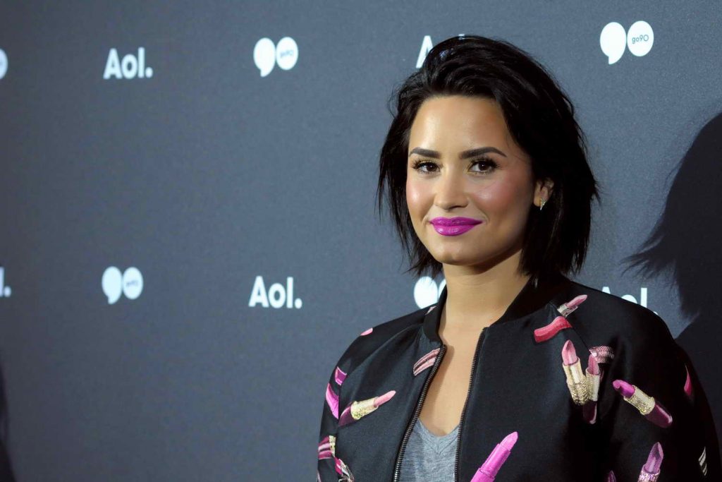 Demi Lovato at the AOL NewFront 2016 at The Seaport District in NYC 05/04/2016-3