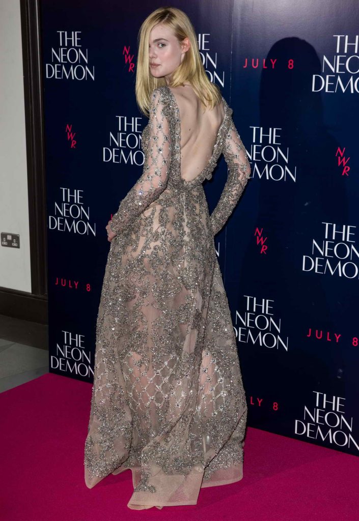 Elle Fanning at The Neon Demon Premiere in London 05/31/2016-3