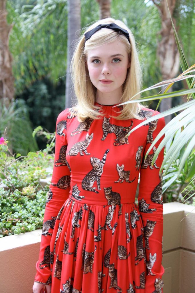 Elle Fanning at The Neon Demon Press Conference in Beverly Hills 06/27/2016-3