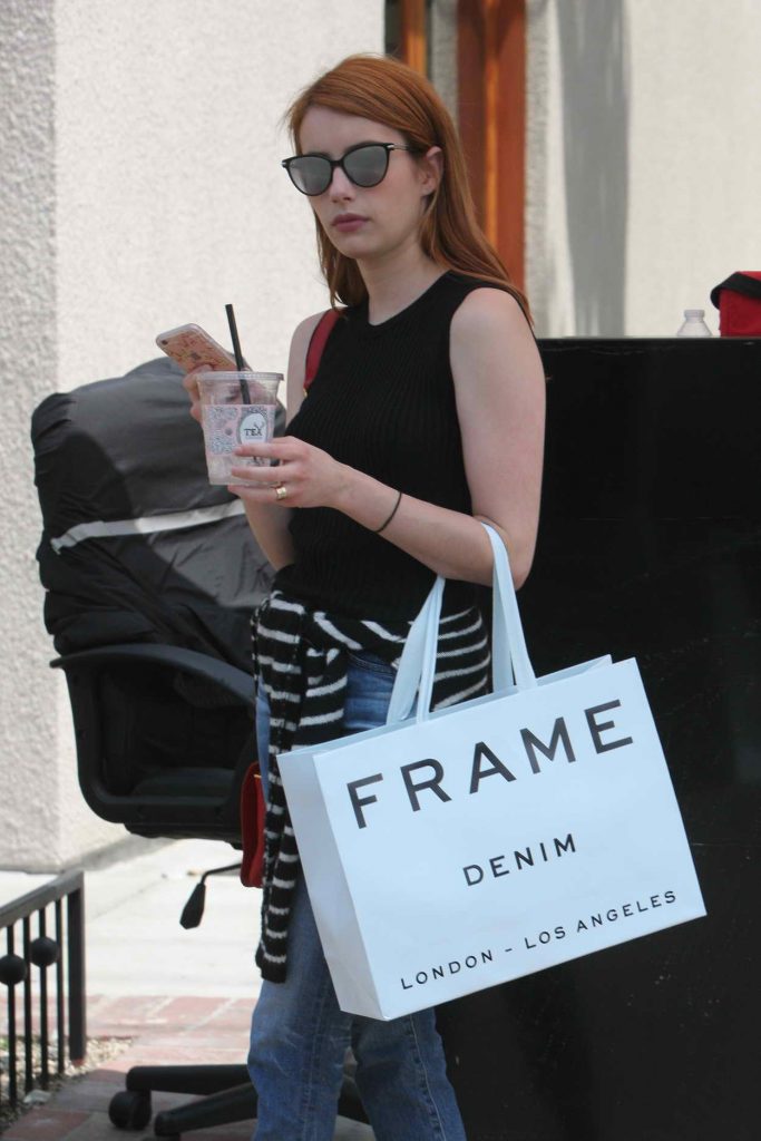 Emma Roberts Goes Shopping in West Hollywood 06/08/2016-1