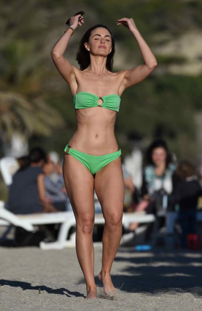 Jennifer Metcalfe Wearing a Bikini at the Beach in Ibiza 06/17/2016-1