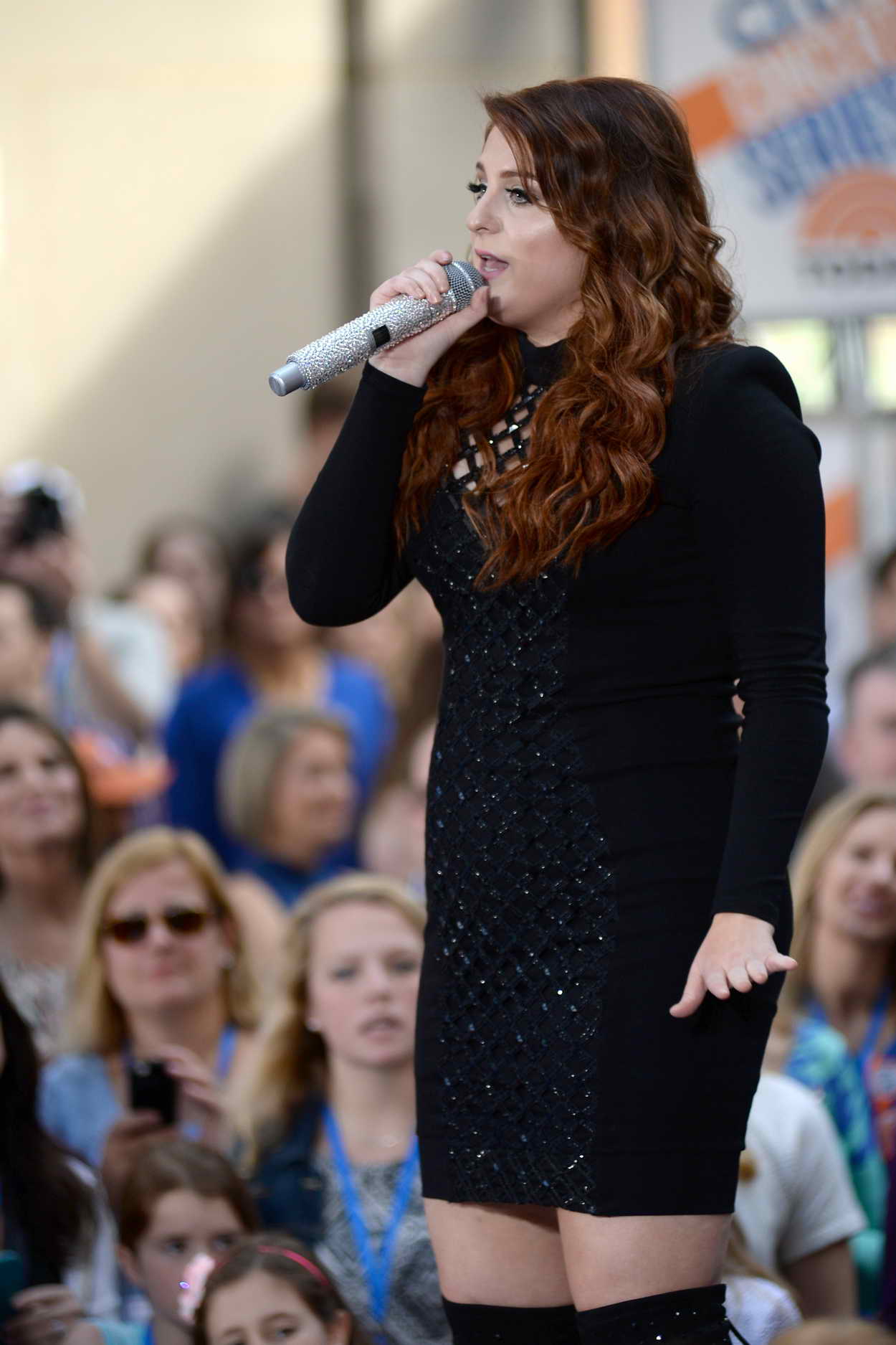 Meghan Trainor Performs on NBCs Today at Rockefeller Plaza in New York