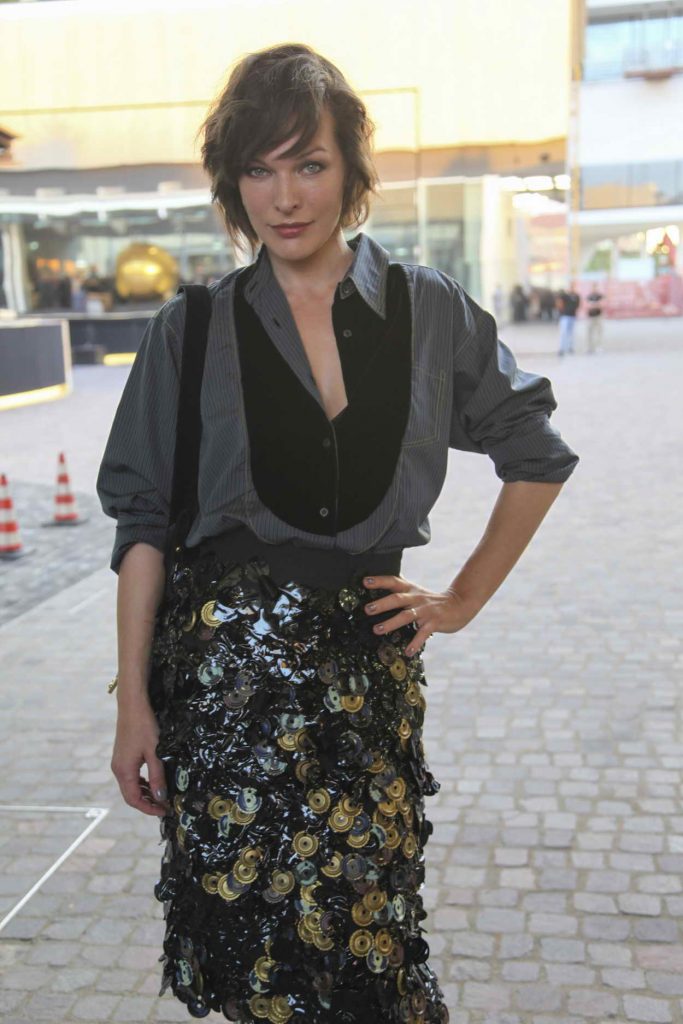 Milla Jovovich Was Seen at the Prada Dinner and Presentation in Milan 06/19/2016-2