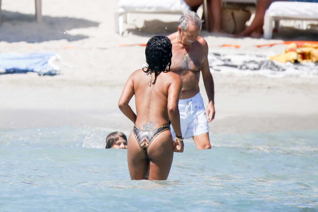 Christina Milian in Bikini at the Beach in Ibiza 07/18/2016-4